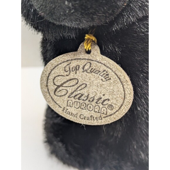 🍁 3/$20 Aurora Classics Black Panther 6" Plush Stuffed Animal Big Cat Sitting - Picture 4 of 6